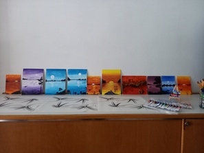 Valmiit työt, eikö ole upeita.