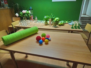 Fascia-palloja ja mocktail tarvikkeita
Kuva Sirkku Hamunen