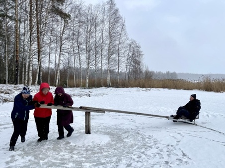 Napakelkkailua Karhusjärvellä 