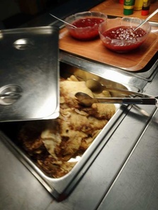 Kahvit ja muurinpohjaletut maistuivat
Kuva Sirkku Hamunen