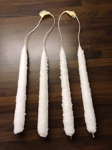 Valmiit pitsikynttilät